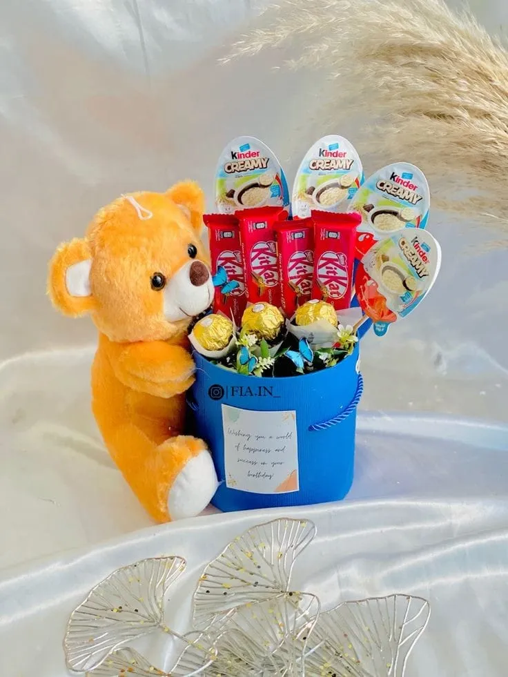 Chocolate Bucket and Teddy Combo