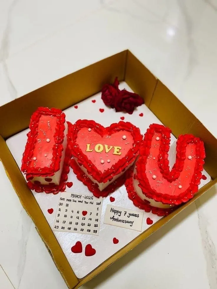 I Love You Cake